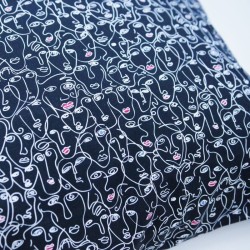 Pillowcase PICASSO 50x60cm, black