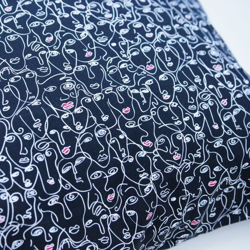 Pillowcase PICASSO 50x60cm, black