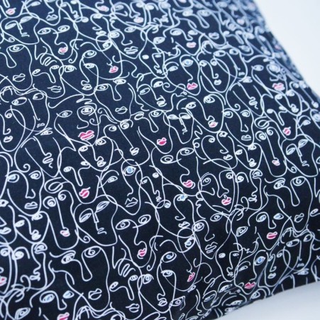 Pillowcase PICASSO 50x60cm, black