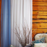 Curtain valance LAURA 11101, v.16, blue, ready-made curtain