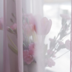 Upper curtain LAURA 11101 v.01, light pink, READY-MADE CURTAIN