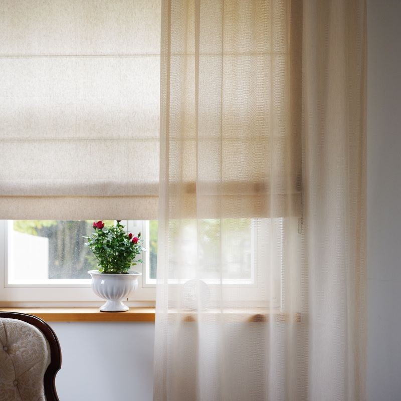 Sheer curtain MENTA v.04, cream