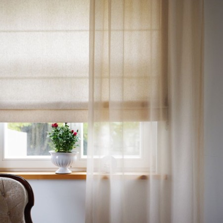 Sheer curtain MENTA v.04, cream