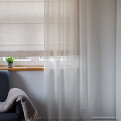 Tulle curtain VENUS v.02, natural white