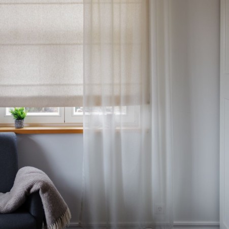 Tulle curtain VENUS v.02, natural white