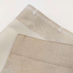 Curtain TWILIGHT v.07, light beige, ready-made curtain, with wave tape