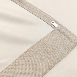 Curtain TWILIGHT v.07, light beige, ready-made curtain, with wave tape