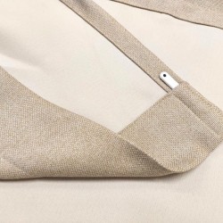 Curtain TWILIGHT v.07, light beige, ready-made curtain, with wave tape