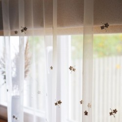 Tulle curtain ROOSI 8029, short