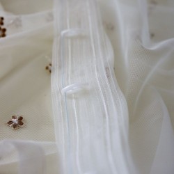 Tulle curtain ROOSI 8029, short