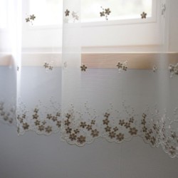 Tulle curtain ROOSI 8029, short