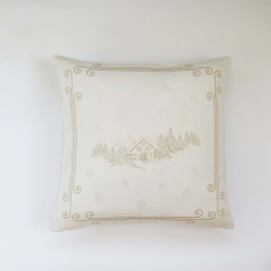 Cushion cover CHALET Lurex, golden