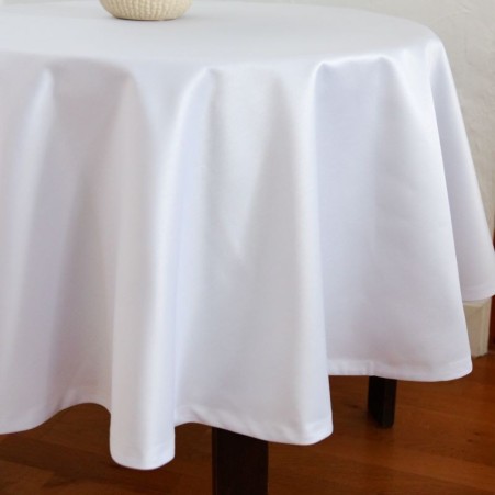 Tablecloth RASO v.31, white, round, Teflon