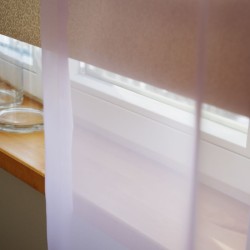 Tulle curtain LAURA 11101, v.26, light gray