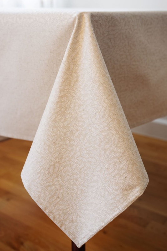 Tablecloth GAR v.33, light beige, square, with Teflon treatment