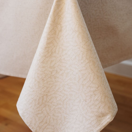 Tablecloth GAR v.33, light beige, square, with Teflon treatment