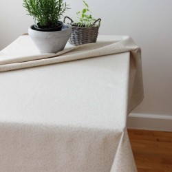 Tablecloth GAR v.33, light beige, square, with Teflon treatment