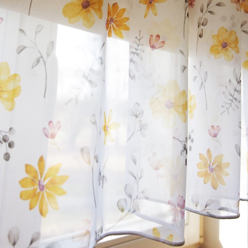 Tulle curtain ROOSI 8029, short