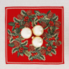 Saucer Holly red