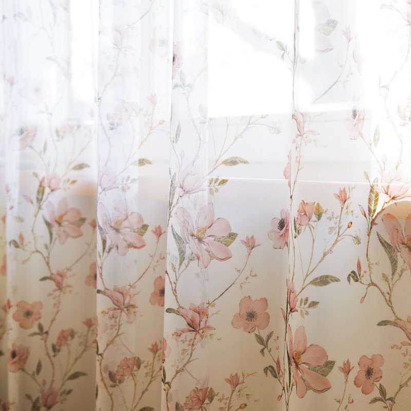 Tulle curtain SPROUTS v.02