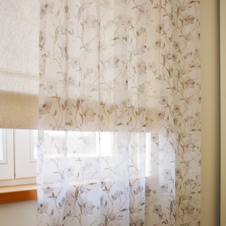 Tulle curtain SPROUTS v.02