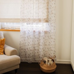 Tulle curtain SPROUTS v.02