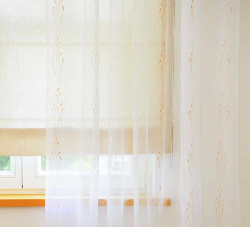 Tulle curtain HELGA v.00, beige