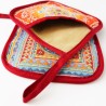 Pot holders INDO, orange, with pocket