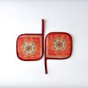 Pot holders INDO, light blue, with pocket