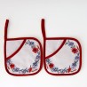 Pot holders SUVI, with pocket, red