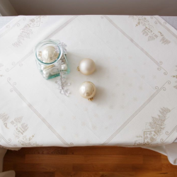 Table cloth CHALET Lurex, golden