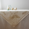 Table cloth CHALET Lurex, golden