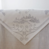 Tablecloth CHALET Lurex, silver