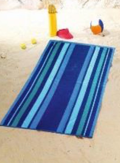 Beach towel, 100x160cm, striped