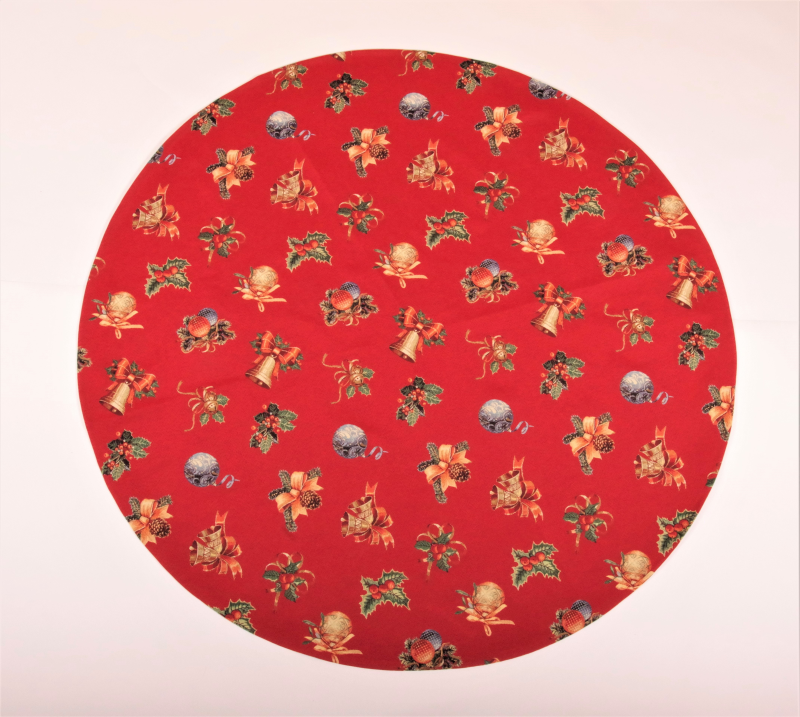 Christmas tablecloth HOLLY V.1 red, allover