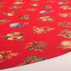 Tablecloth HOLLY V.1 red, allover