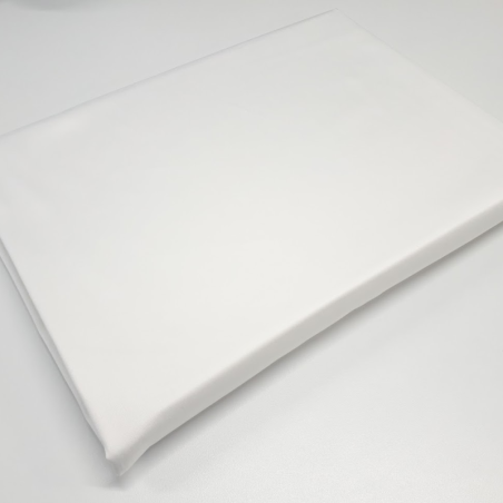 Fitted cotton sateen sheet 90x200cm, white