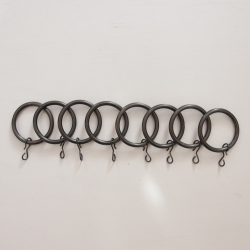 Curtain ring, graphite gray, 19mm