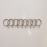 Curtain ring, silver, 19mm