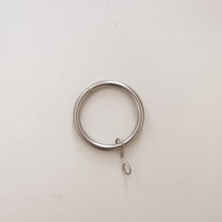 Curtain ring, silver, 19mm