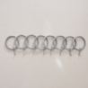 Curtain ring, grey, 20mm