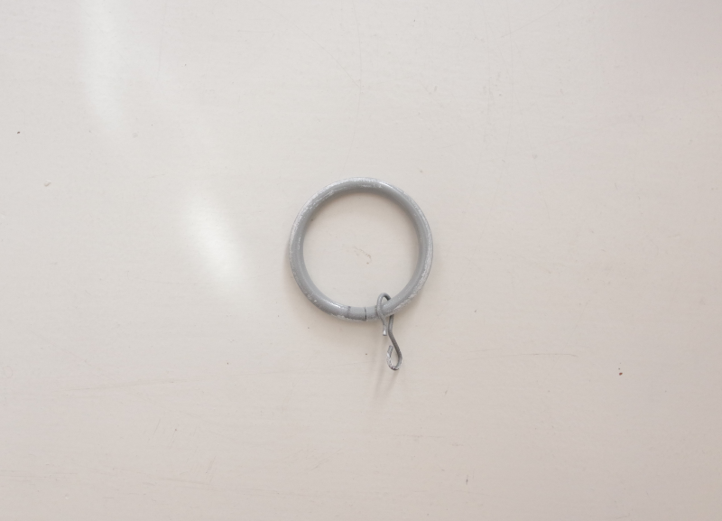 Curtain ring, grey, 20mm