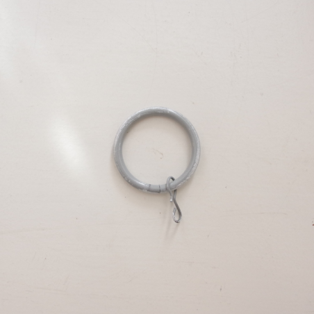 Curtain ring, grey, 20mm