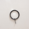 Curtain ring, black, 28mm