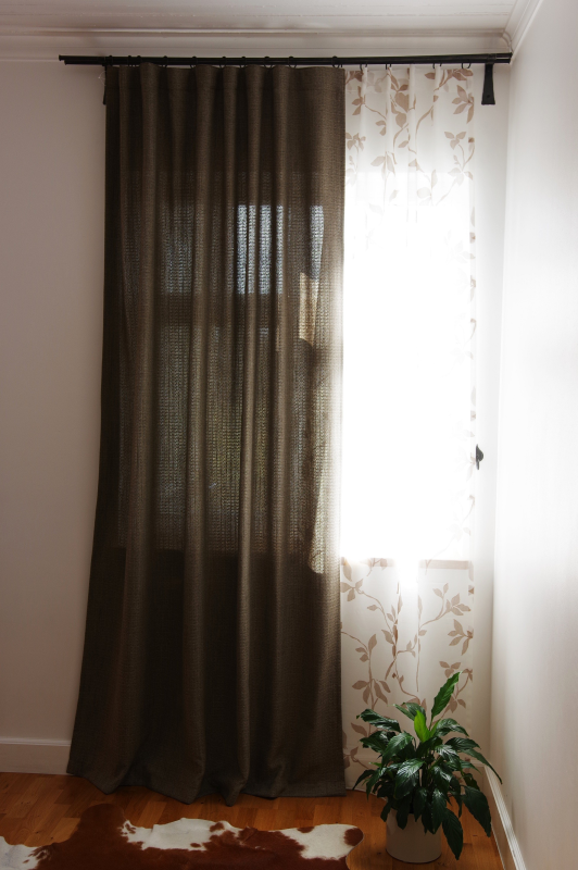 Curtain PALLAS v.62, grey-brown