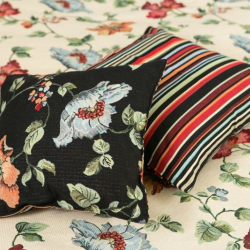 Cushion cover VIENA 10/110 flower/stripe