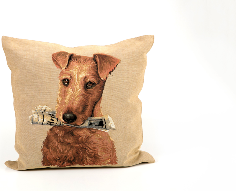 Cushion cover DOG WITH...