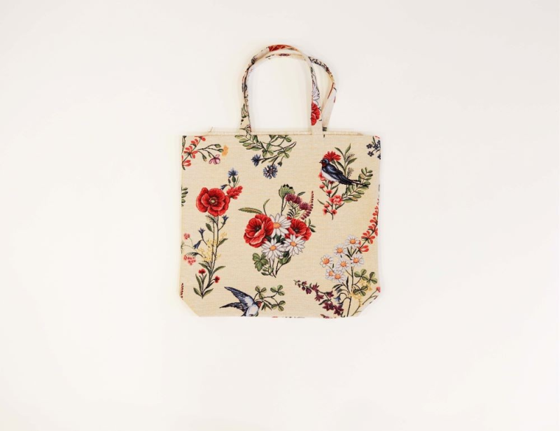 Tote bag SUVI, allover,with zip