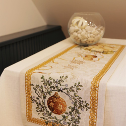 Christmas table runner CANDLE