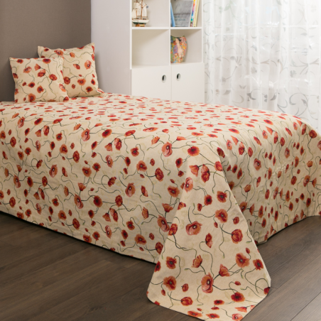 Bed cover POPPIES